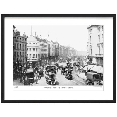 London, Regent Street C1890 by Francis Frith - Single Picture Frame Print
