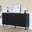 Armoire de rangement en bois avec 4 portes, armoire d'appoint moderne, buffet en bois