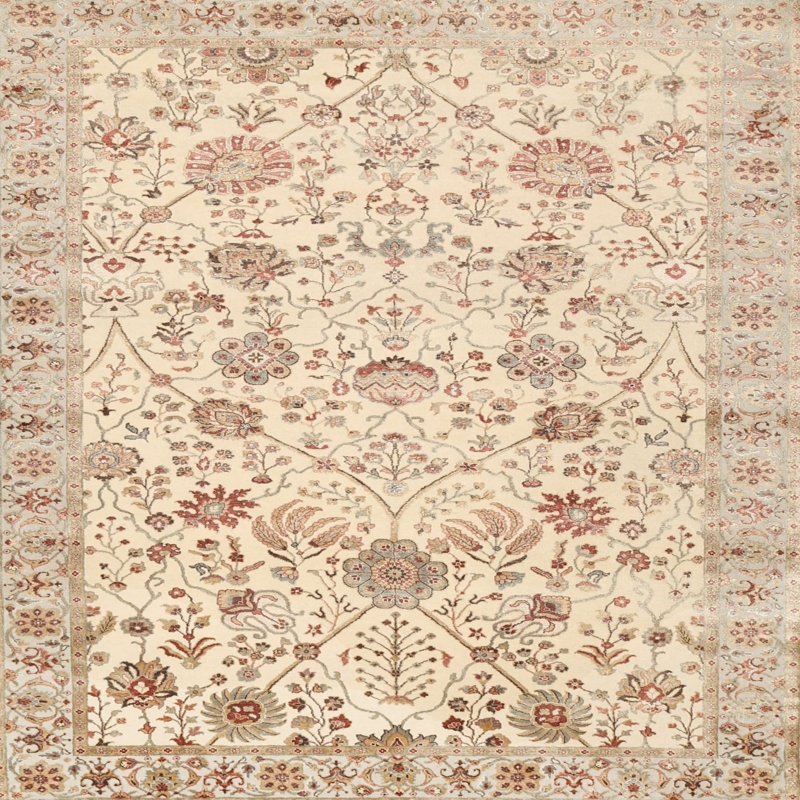 Feodor Floral Indoor Rug, Square 4'
