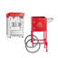 Machine à maïs soufflé 8 oz avec chariot - Popper en acier inoxydable de style théâtre rétro, bouilloire 800 W pour la maison et les fêtes
