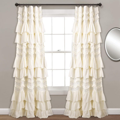 Bedroom Ruffled Curtains