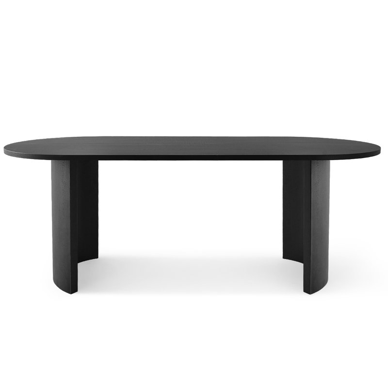Audna 79" Oval Dining Table, Black