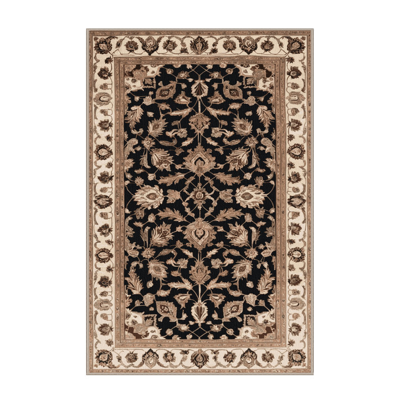 Tapis beige lavable à la machine, Tapis de couloir 2 pi x 4 pi