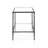 Lalia Modern Hammered Metal 1-Shelf End Table-124538446