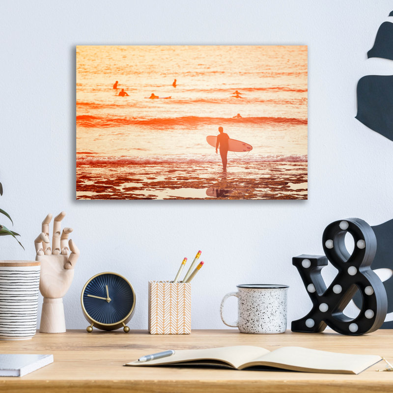 Art mural en verre acrylique Beachcrest Home ™, H 12 po x l 16 po x P 0,13 po