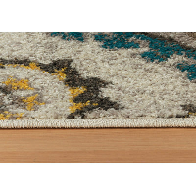Tapis intérieur / extérieur en laine Ikat