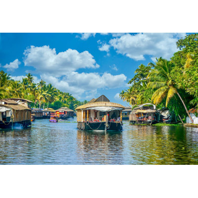 " Traditional Houseboat In Kerala " by Cheryl Ramalho