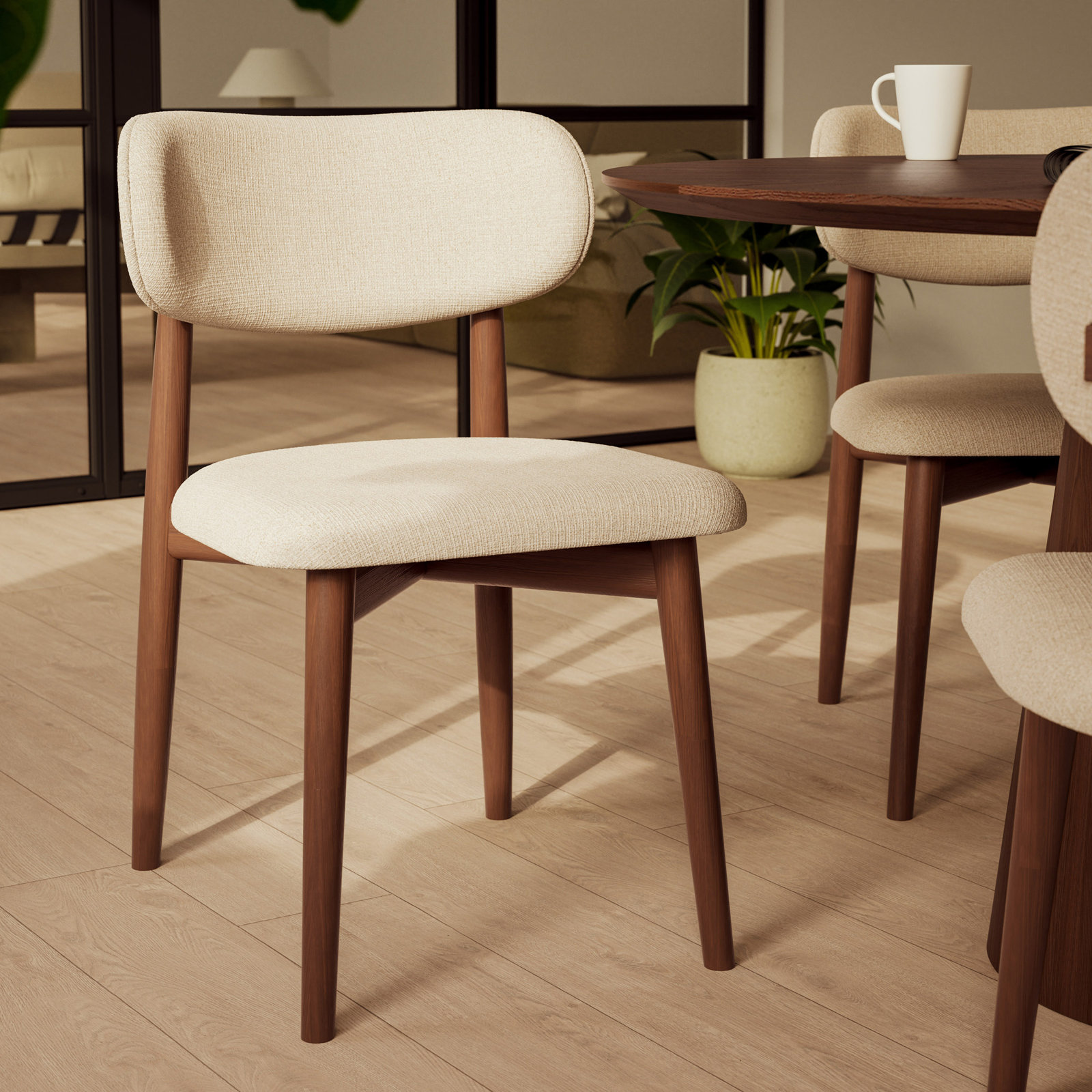 Ena Dining Chair, Walnut