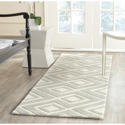Deedie Hand Tufted Wool Geometric Rug