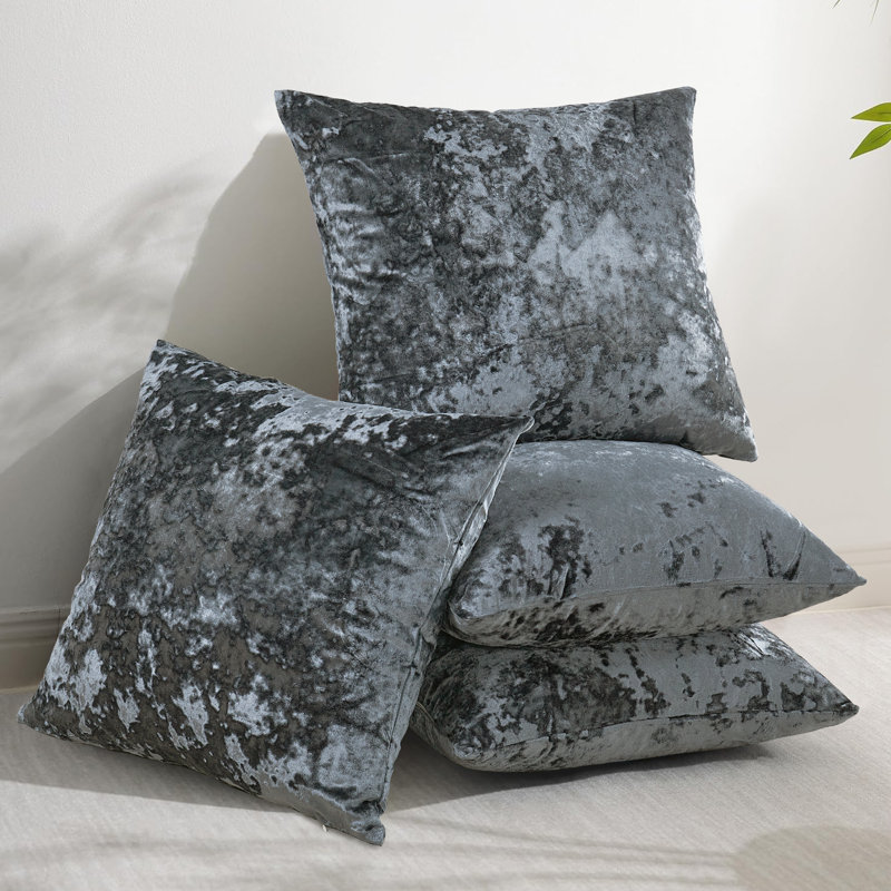 Housses de coussin en velours écrasé, Métal industriel