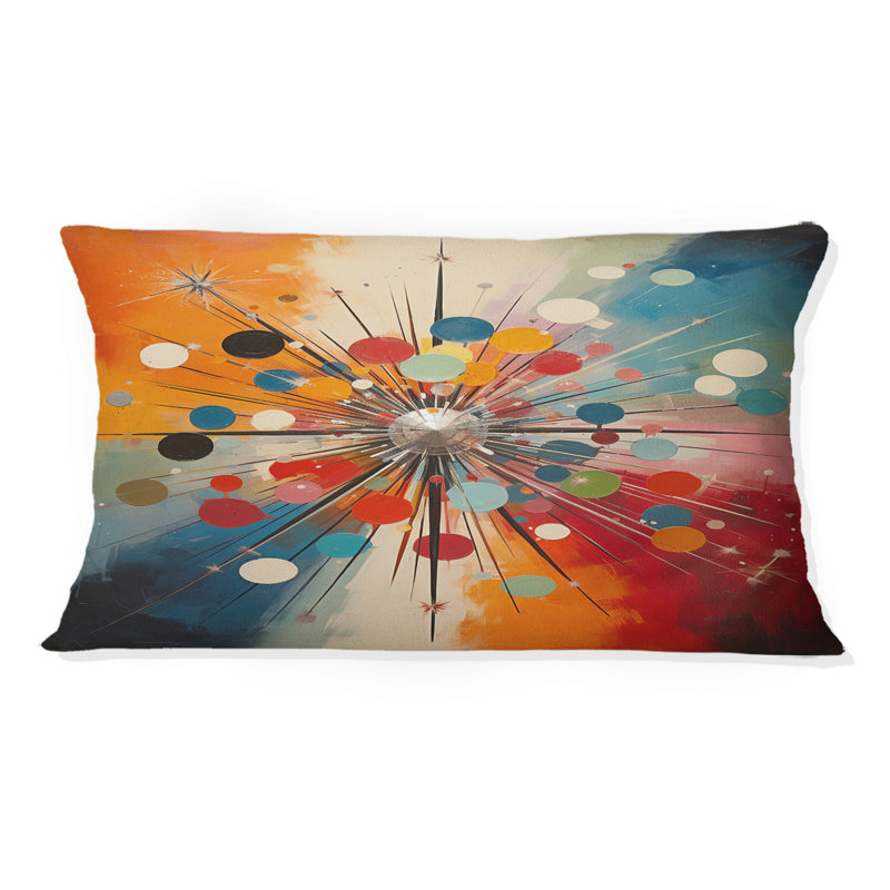 Coussin coloré Colorful Mid Century Optique Serenade IV - Abstract Midcentury
