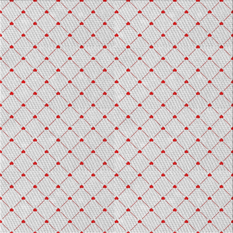 Tapis gris/rouge à motifs Billerica, Carré 7 pi