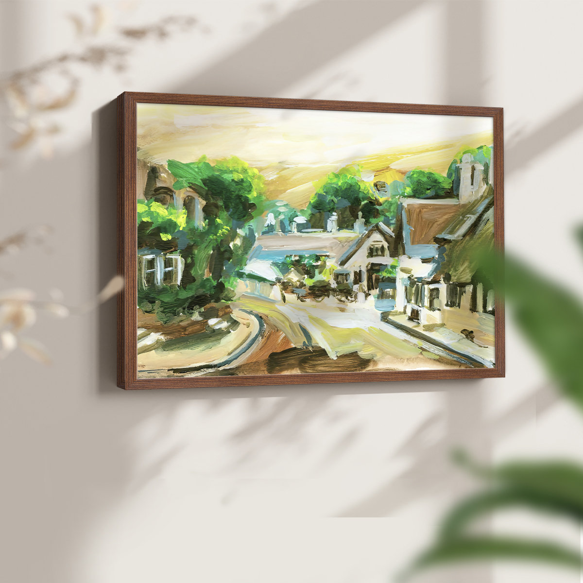 Winston Porter Spring Village II -Framed Print - Restickable | Wayfair