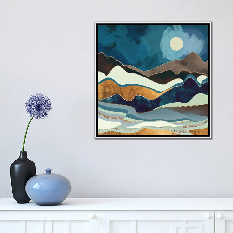 «Autumn Hills», reproduction d'impression, Toile blanche encadrée, Aucun mat, H 18 po x l 18 po x 1,5 po