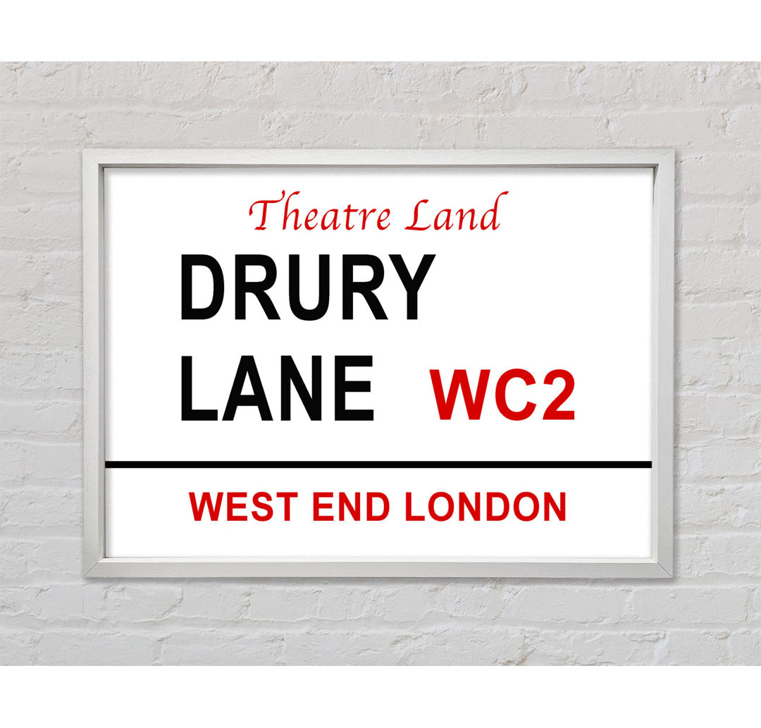 Drury Lane Schilder - Drucken