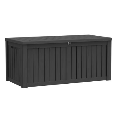 150 gallons PawsomePad Boîte de rangement en résine noire pour l'extérieur intérieur