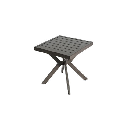 Table en aluminium coulé