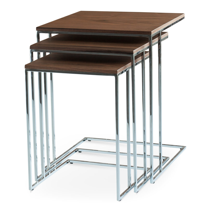 Trois tables gigognes, Chrome