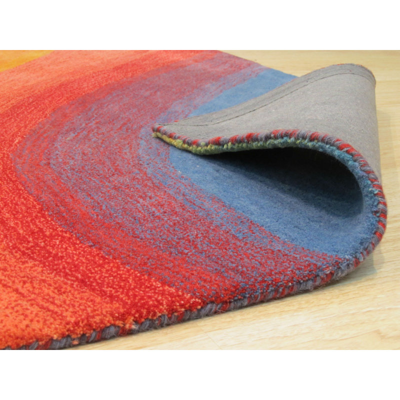 Hand Tufted Wool Area Rug in Multicolored