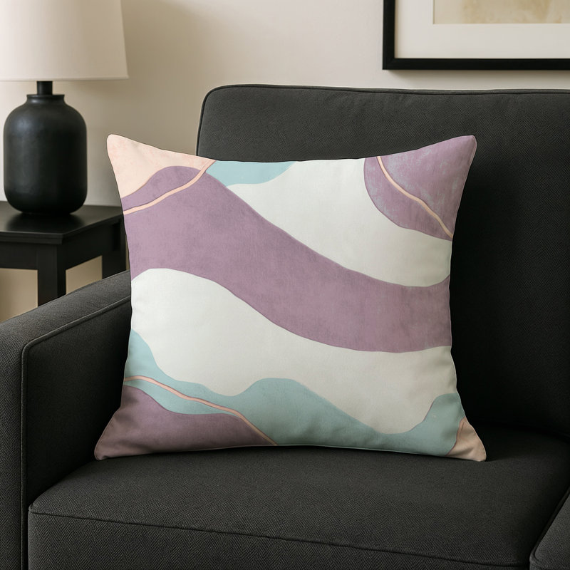 Amethyst Drift Indoor And Outdoor Throw Pillow, Square 20"