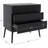 Keanu 36" W 3-Drawer Wood and Cane Chest -1181550326