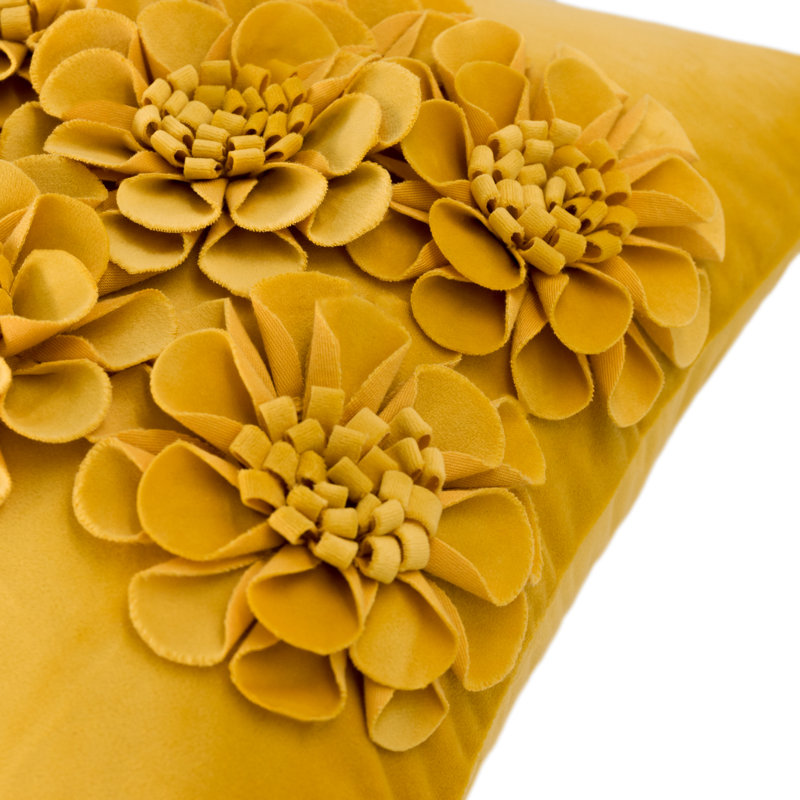  Housse de coussin 3D, Jaune