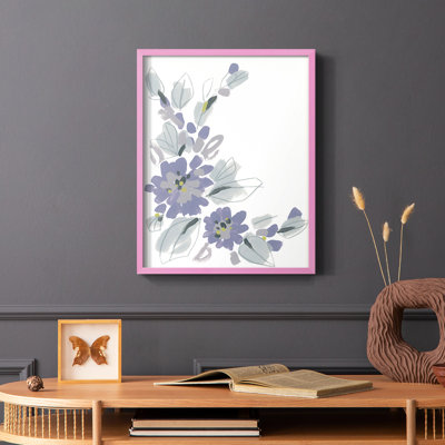 Periwinkle Patch III, reproduction encadrée - bois massif