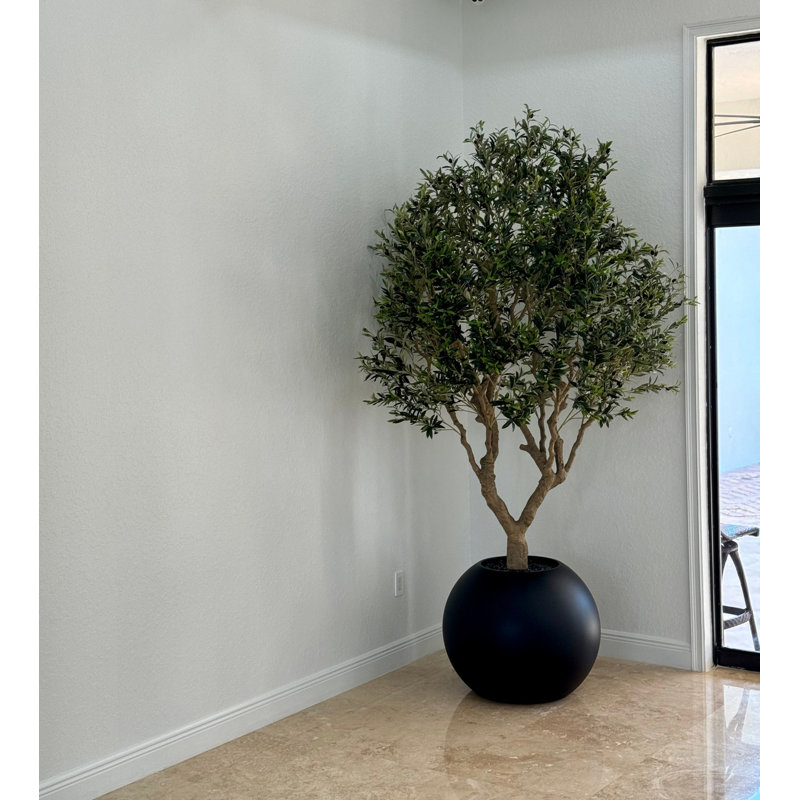 98" Artificial Olive Tree in Pot