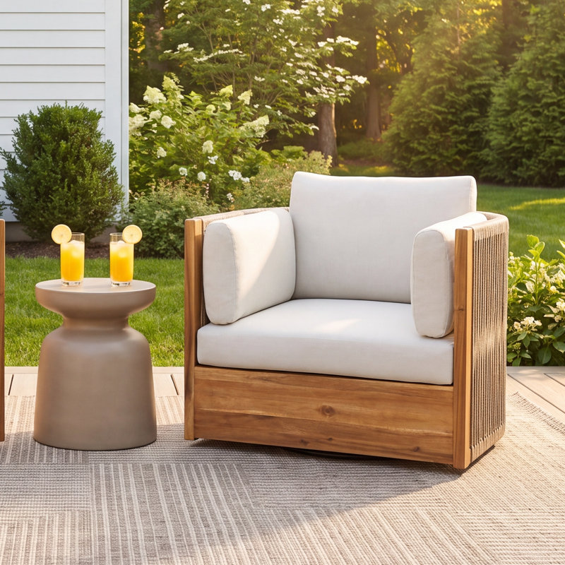 Layton Outdoor Swivel Chair 