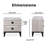 Sutton Micah Modern Side Table with 2-Drawers-576962384