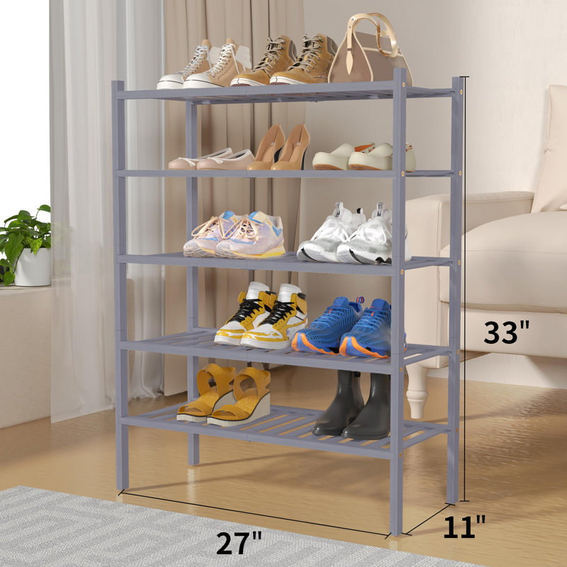 Range-chaussures 20 paires, Gris