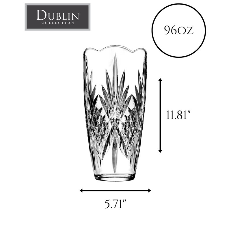 Dublin Crystal Tall Table Vase