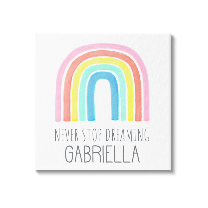 Never Stop Dreaming cmw-038, H 17 po x l 17 po, Toile tendue, Oui