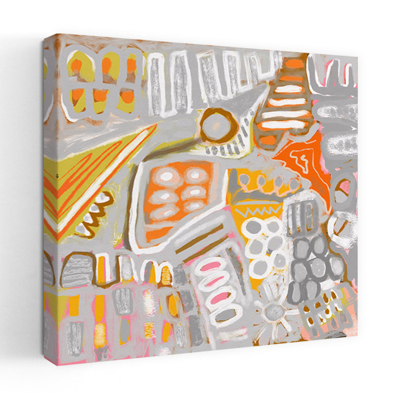 Art contemporain contemporain abstrait, H 18 po x l 18 po