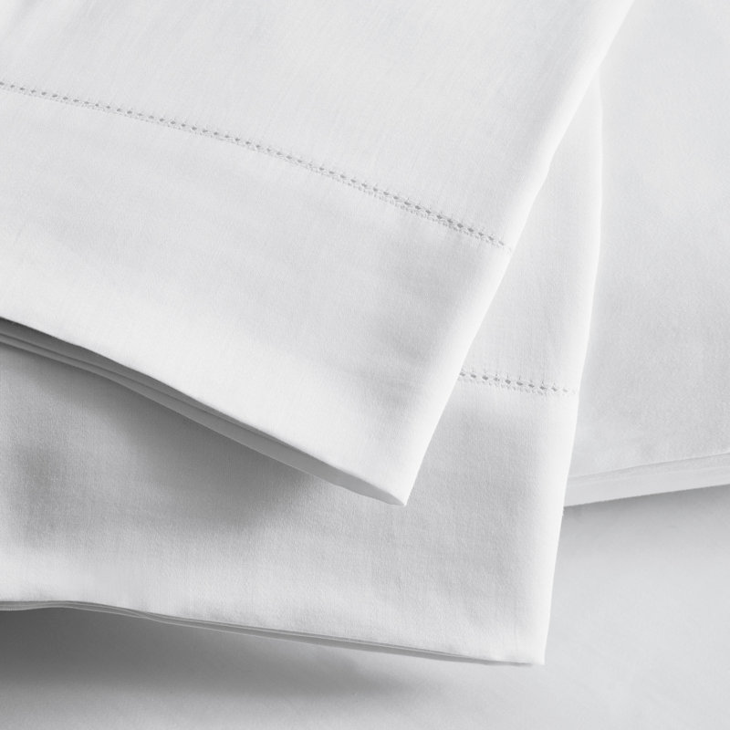 300tc Tencel Ted Baker Ladder Stitch Cotton Tencel Sheet Set, King Sheet Set, Beige