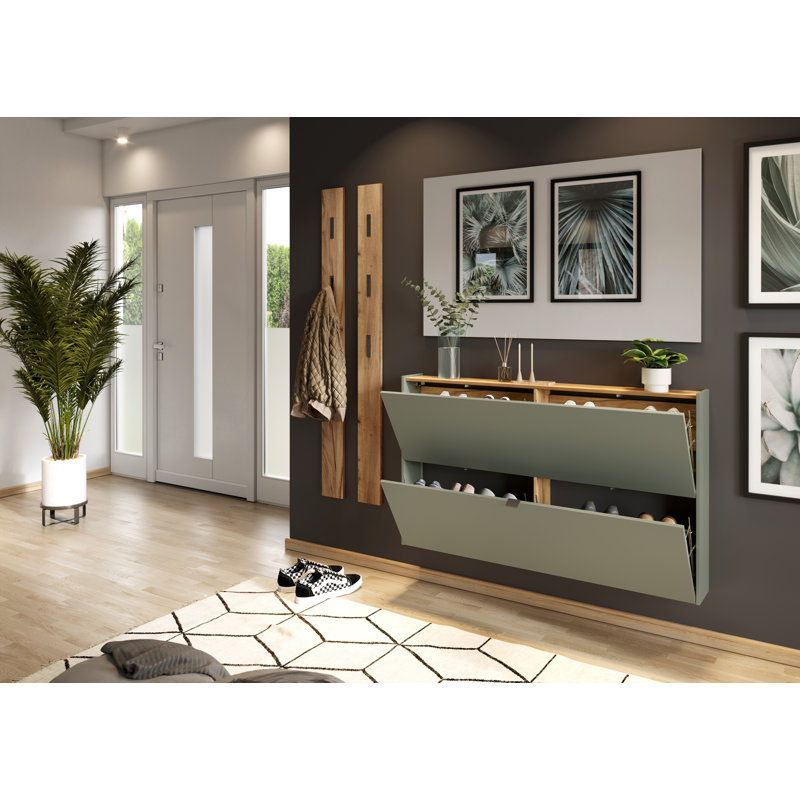 Nyack Shoe Storage Cabinet, Green