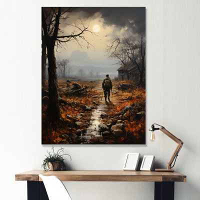 Military War Landscape No Mans Land II On Canvas Print