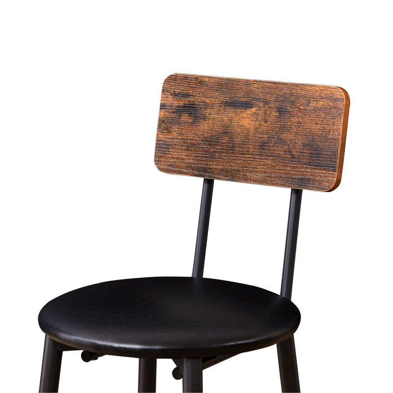 Mobilier de bar rustique brun - tabourets l 13,40 po x P capacité de table maximale de 200 lb