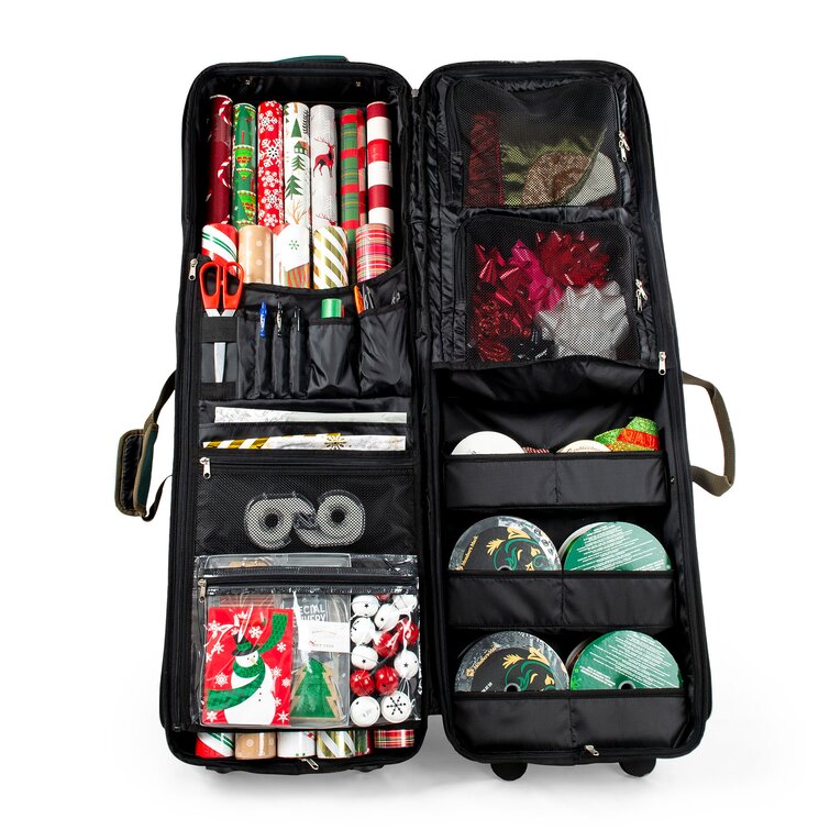 Casafield Wrapping Paper Storage Container, Gift Wrap Organizer Box -  Black, 14 x 5.7 in. / 1 unit - Fry's Food Stores