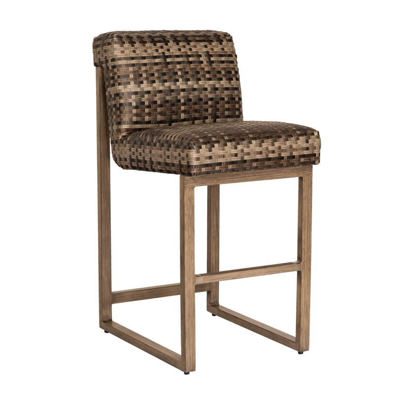 Tabouret de bar sans accoudoirs, Brun châtaigne