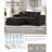 Boneless 79" Loveseat L Shaped Sofa,Cloud Boneless Couches with Ottoman for Living Room,Modern Modular Sectional Sofa,Oversized, White-1060904963