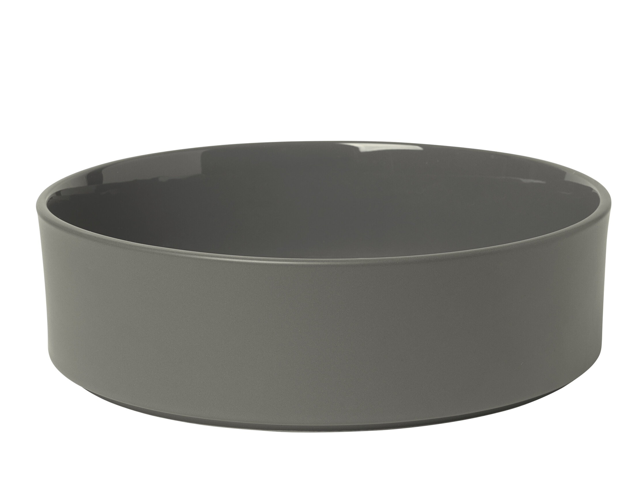 Blomus Pilar Espresso Cups with Trays, Set of 2 - Pewter