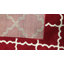 Tapis rouge/blanc touffeté à treillis géométrique Sera-442673948