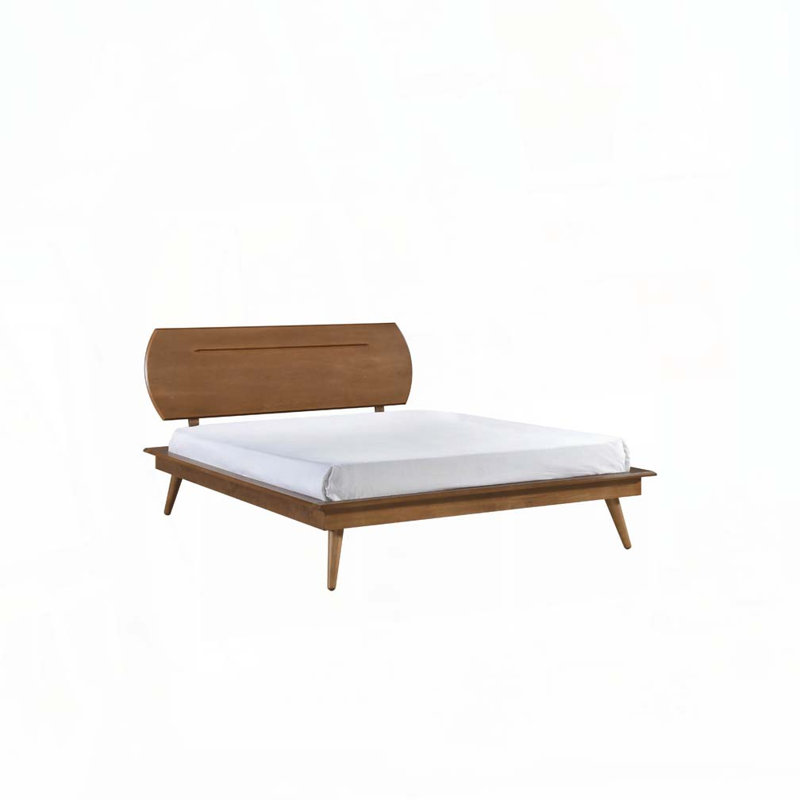 Platform Bed with Oval Headboard, Full