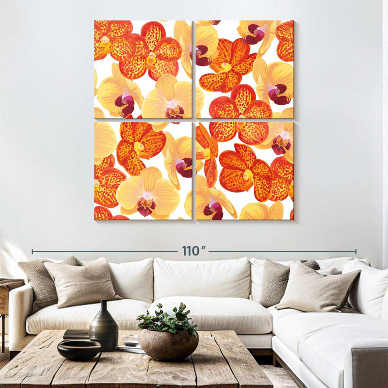 Harnek Bright Orchid Pattern, 74" H x 74" W