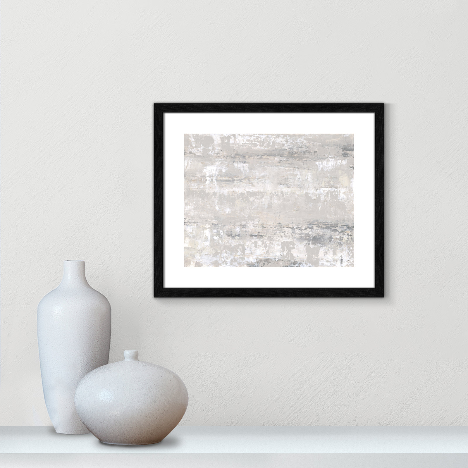 Tryston "Desert Winds" Print by Filippo Ioco, 16" H x 19" W x 0.75" D, Black Wood Framed Paper