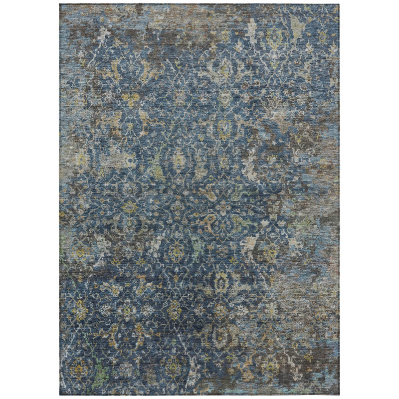 Machine Washable Indoor/Outdoor Jadiel ACN2359 Traditional Rug, Rectangle 2'6" x 3'10"