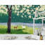 Forest Peach Blossom Paintable Wall Mural-77006365