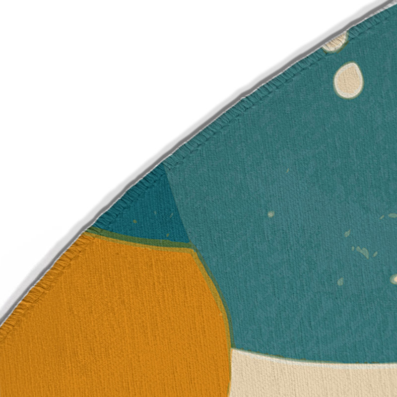 Retro Bounce Indoor And Outdoor Area Rug, Round 5'