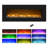 Baren 50-Inch Wall Mounted Electric Fireplace - Modern Heater with LED Flames